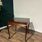 Antique Mahogany Leather Top Centre Table9