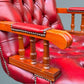 Red Leather Chesterfield Office Chair - Directors Chair