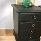Black Stag minstrel bedside cabinets