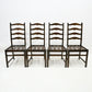Set of 4 1970s Ercol Ladderback Dining Chairs Dark Finish FREE UK Delivery*. SBR10308/0804E