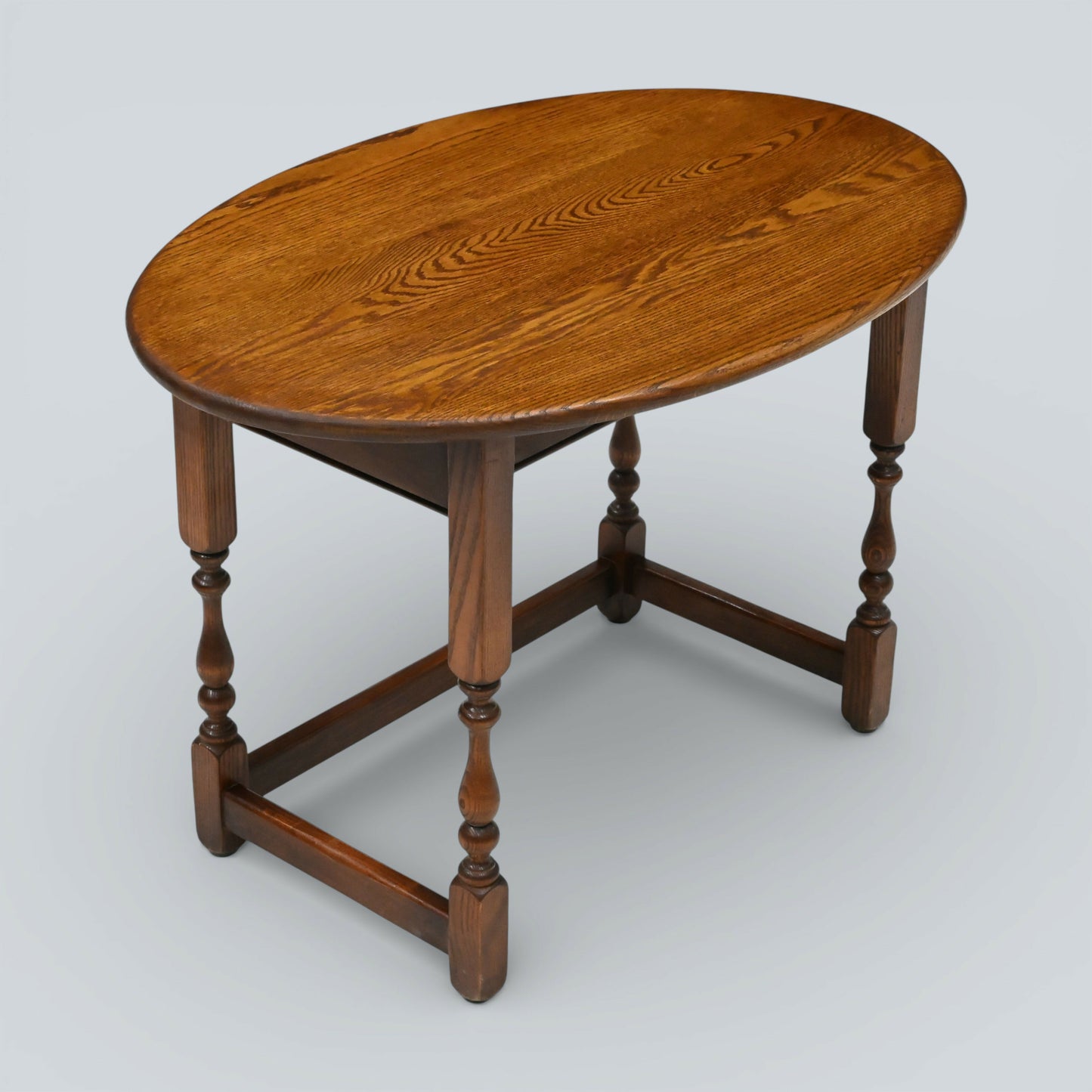 Old Charm Oval Coffee Table Tudor Style 54cm x 82cm Oak FREE UK Delivery