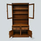 Ercol Mural Wall Unit Display Cabinet Glass Doors Golden Dawn FREE UK Delivery