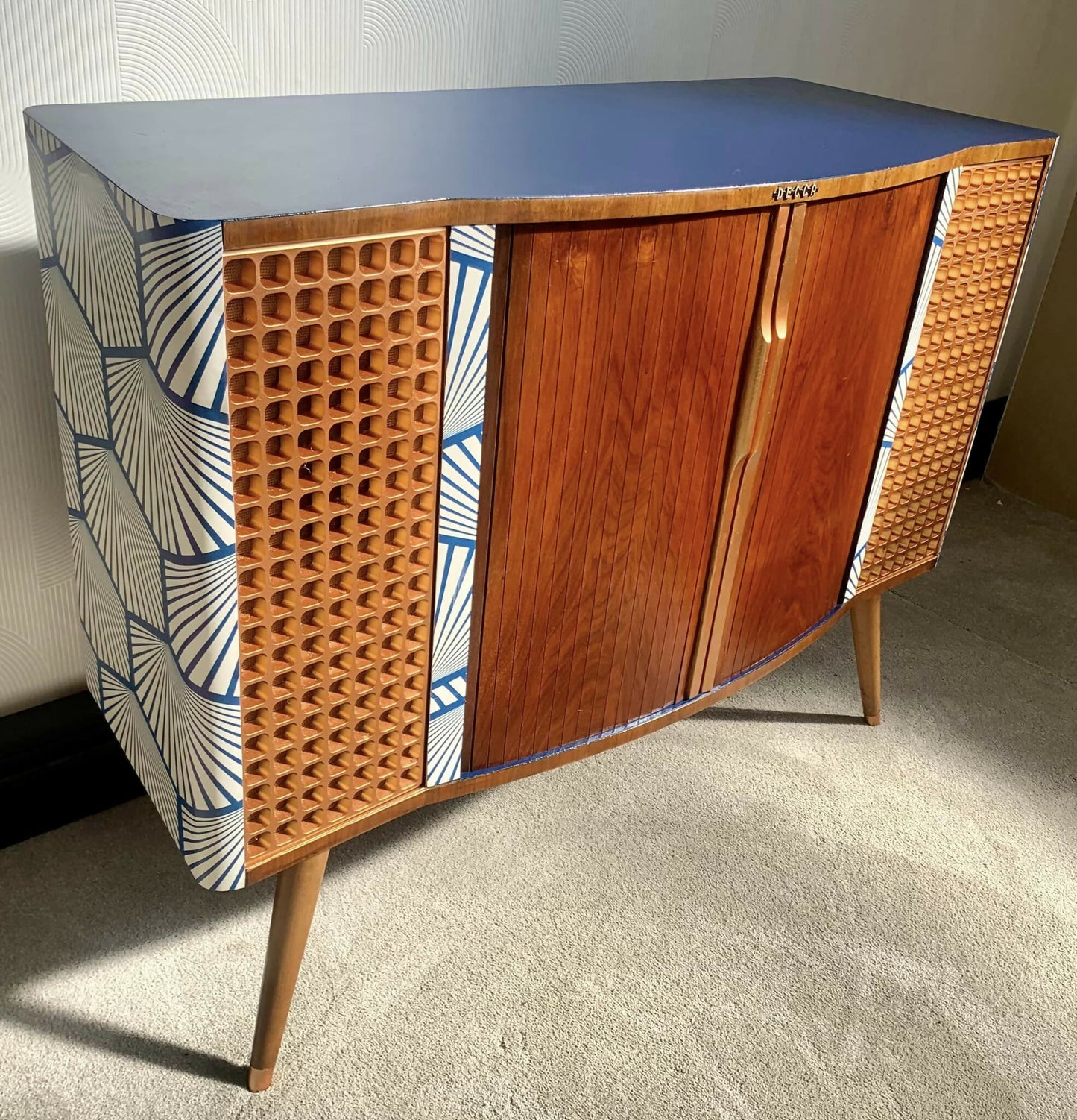 SOLD - Upcycled Retro Decca Radiogram Unit