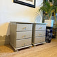 Newly refurbished pair of bedside drawers large solid wood dovetail joints