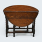 Vintage Oak Drop Leaf Dining Table Barley Twist Gate Leg Vintage FREE Delivery