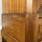 Wardrobe Antique French Walnut Burr Mirrored Storage Armoire LOT 6511