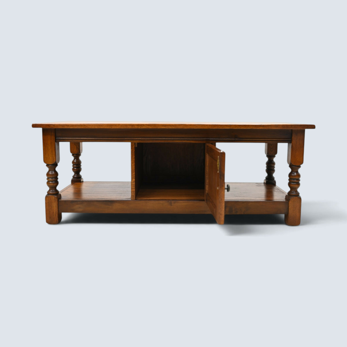 Old Charm Long Coffee Table Tudor Brown Centre Cupboard #1822 FREE UK Delivery*