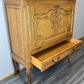 Cabinet Vintage French Louis XVI Oak Cupboard Carved Nightstand LOT 24347