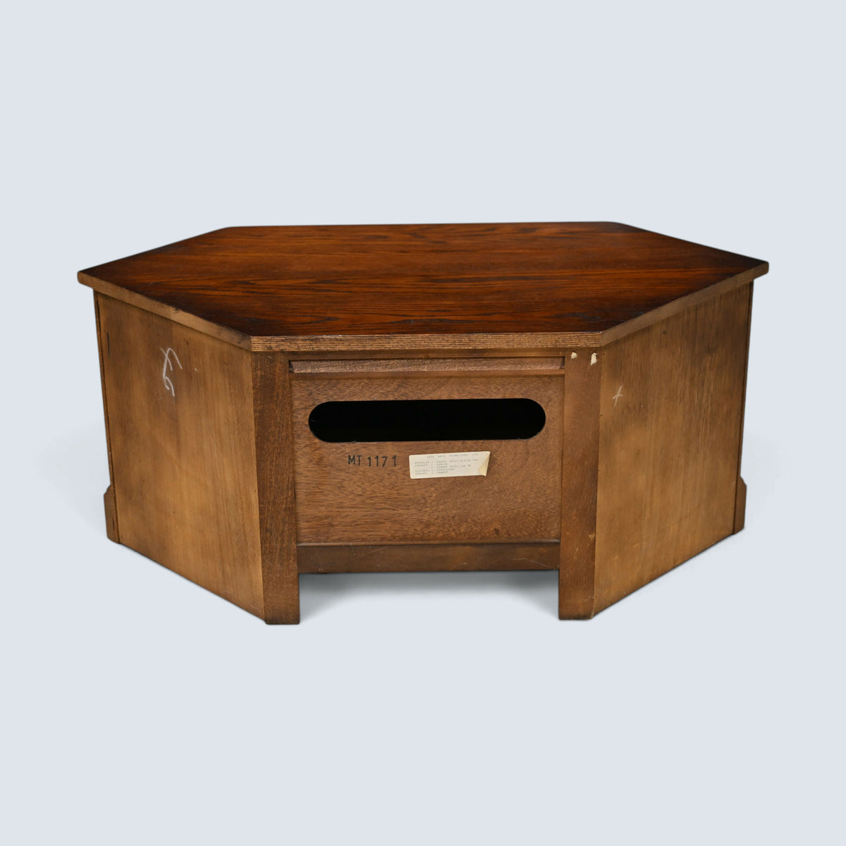 Old Charm Corner TV Stand / Video Cabinet Tudor Brown Finish FREE UK Delivery*
