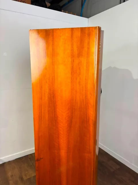 Vintage Walnut Veneered Double Wardrobe