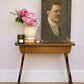 Vintage Oak Side Table | Primitive Lamp Table | English Country