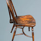 Set of Four Elm Wheel Back Windsor Chairs
