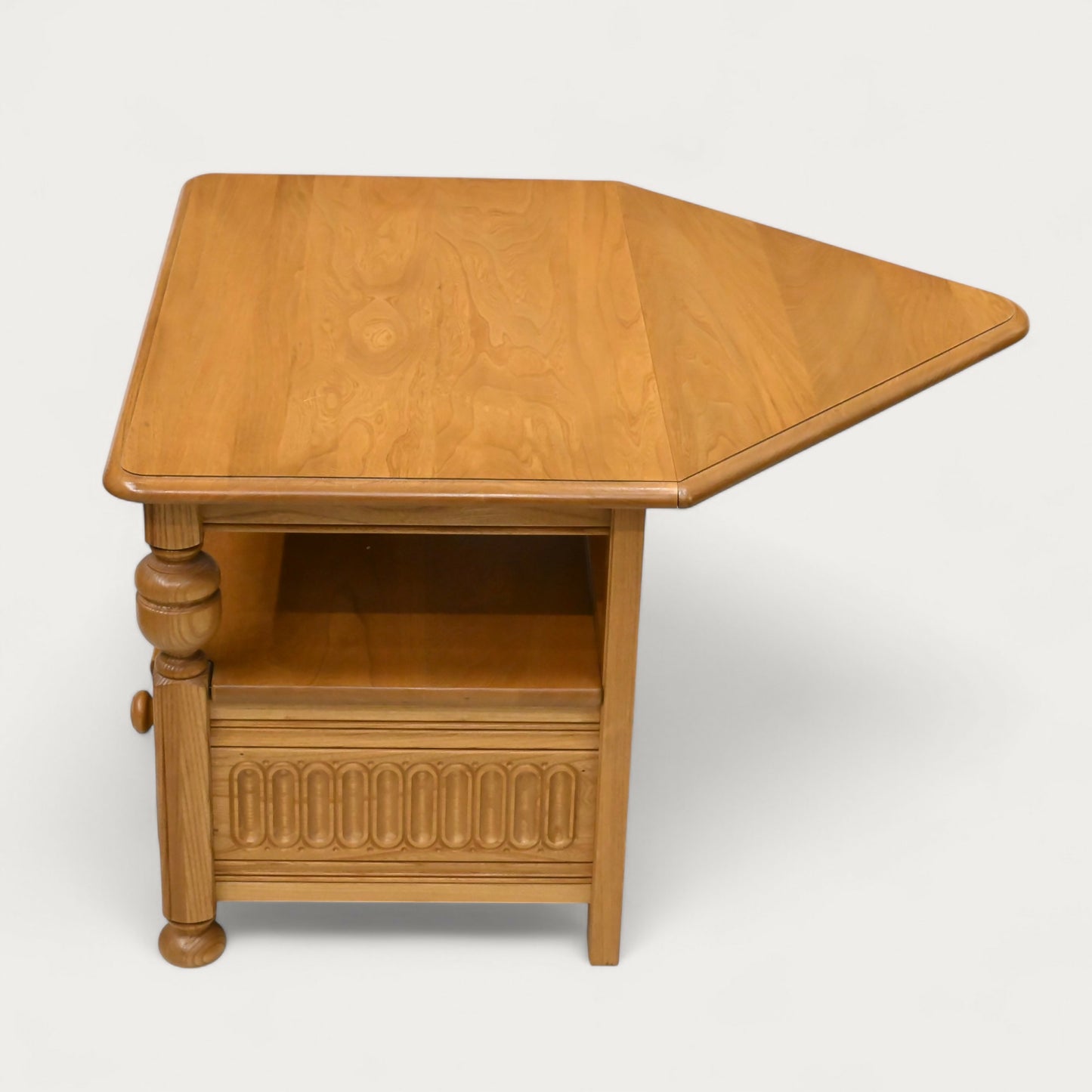 Ercol Corner TV Stand Video Cabinet Corner Flap Light Finish FREE UK Delivery. SBR10565/1006E