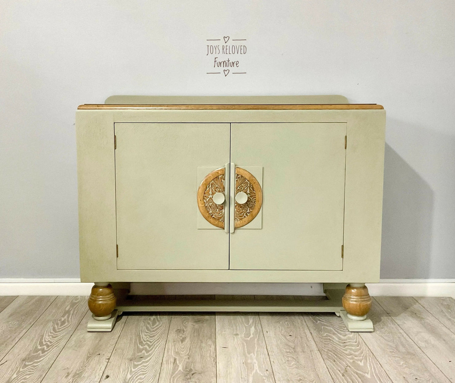 Beautility Oak Sideboard Sage Green
