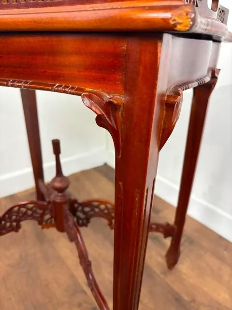 Vintage Chippendale Style Silver Display Table