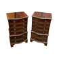Pair of Antique style Serpentine chest of drawers / bedsides