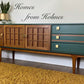 Available for commission Mid century sideboard / MCM / vintage / retro / custom / hand painted / A Younger sideboard / rare / teak / cabinet