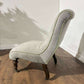 Antique Mahogany Framed Scroll Form Nursing Chair - Late 19th / Early 20th Century