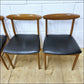 vintage dining chairs X6 ONLY teak Greaves & Thomas danish design mid century