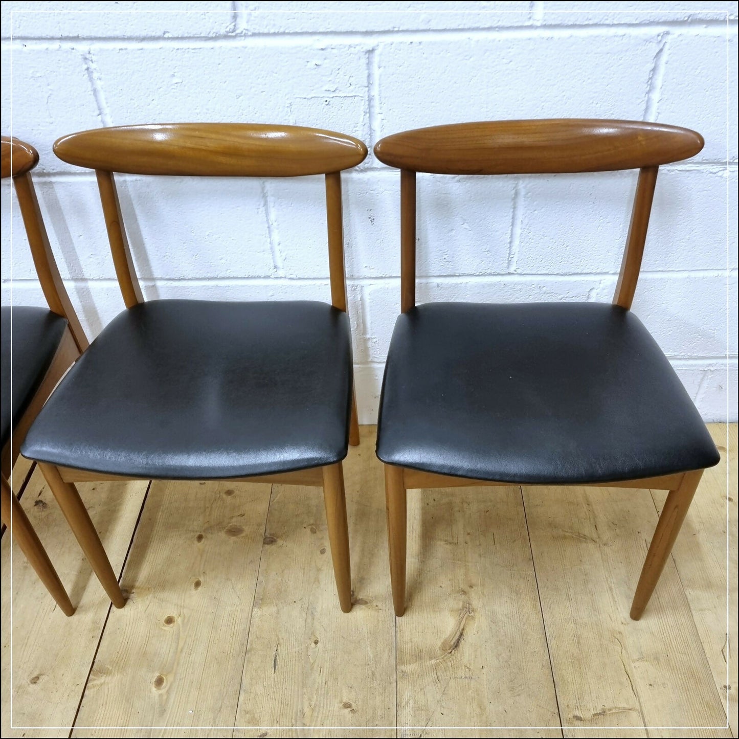 vintage dining chairs X6 ONLY teak Greaves & Thomas danish design mid century