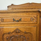 Sideboard Vintage French Louis Style Oak 4 Door Cupboard Carved Cabinet LOT 6363