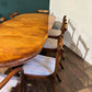 Regency Style Mahogany Twin Pedestal Table with Eight Chairszx