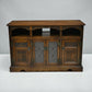 Old Charm Large TV Stand Hi Fi Cabinet Media Unit Unit Light Oak FREE Delivery