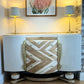 1960's Art Deco Beautility Sideboard in Farrow & Balls Skimming Stone and Gold Accents