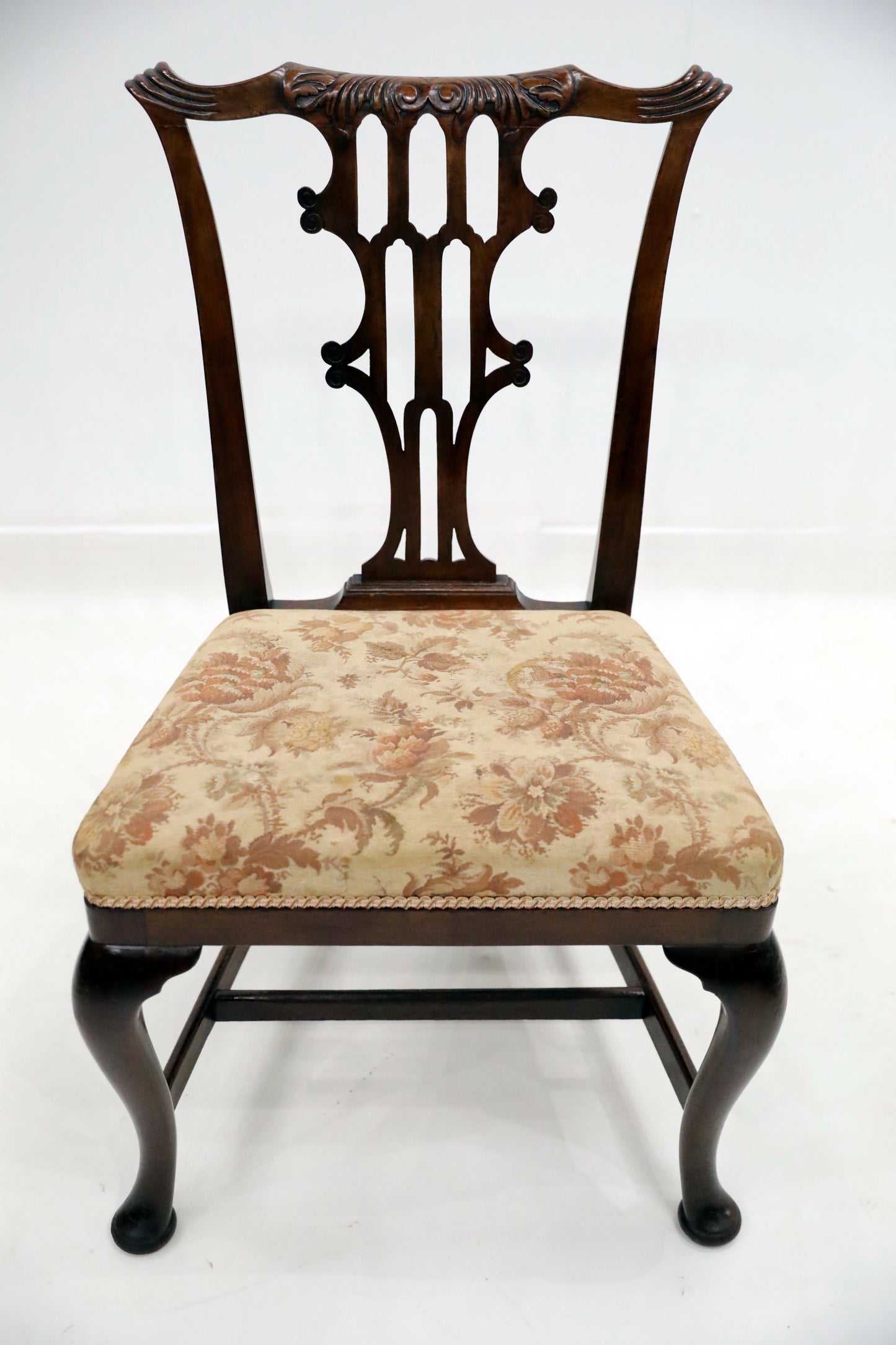 4 Chippendale Style Dining Chairs Cabriole Legs Carved Back FREE UK Delivery. SBR7223/0106B