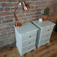 Two Tall Vintage Bedside Cabinets