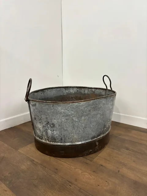 Large Rustic Metal Planter / Trough