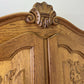 Wardrobe Vintage French Louis XVI Style Oak Four Door Carved Armoire LOT 6104