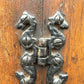 Oak Linen Fold Double Door Wardrobe