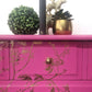 Stag chest of drawers in hot pink and gold