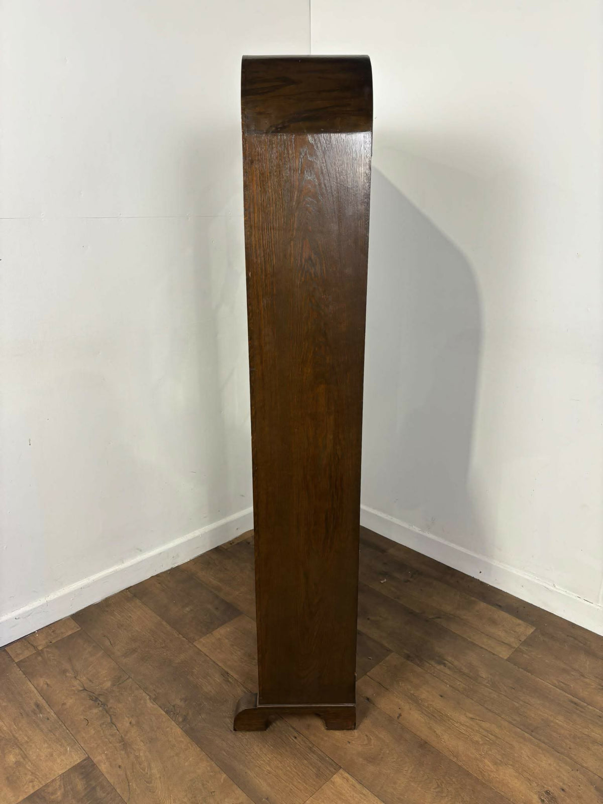 Art Deco Style Oak Leaded Glass Bookcase / Display Cabinet