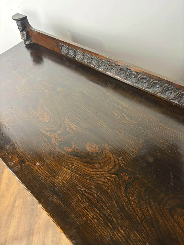 Late 19th Century Carved Oak Sideboard
