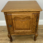 Pair of Bedside Tables Vintage French Louis Oak Nightstands Cabinets LOT 6217
