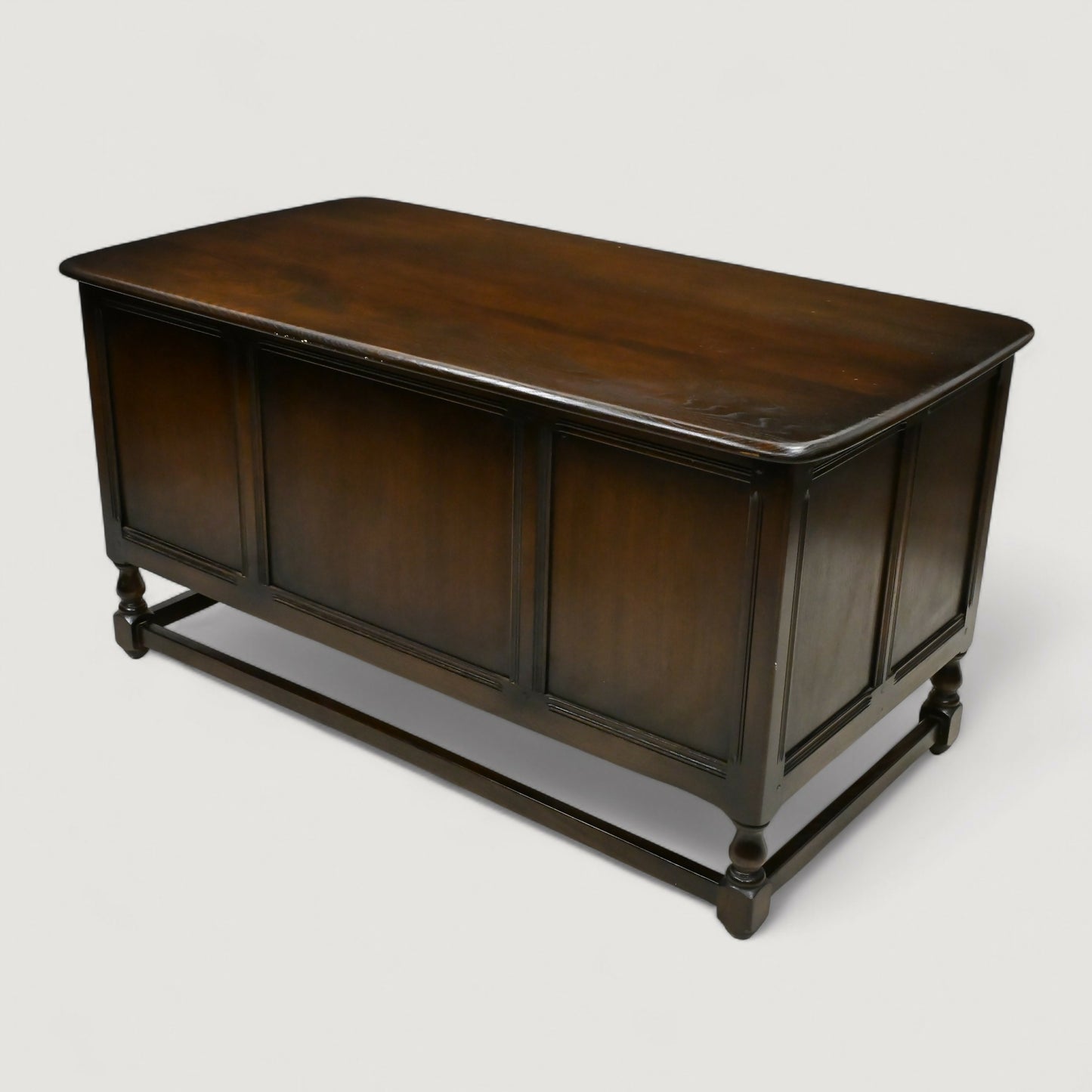 Ercol Pedestal Desk 5 Drawers File Drawer Old Colonial Dark FREE UK Delivery*. SBR10874/2908E