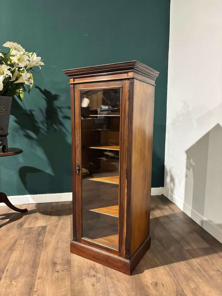 Edwardian Mahogany Narrow Display Cabinet99