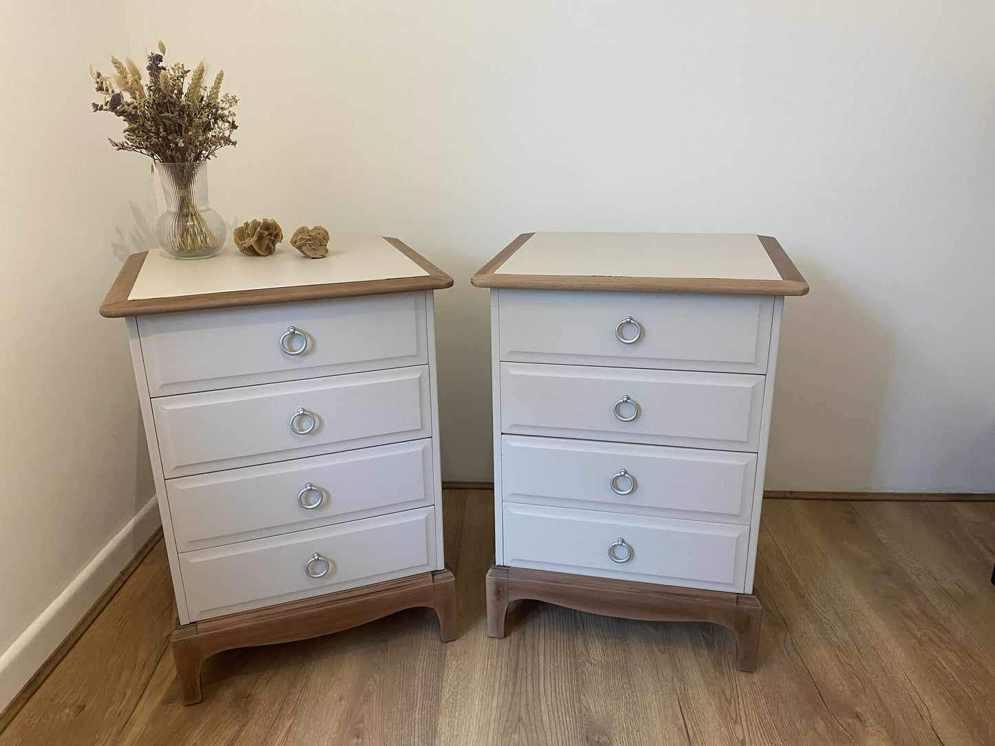 Stag 4 Drawer Bedside Tables