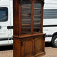 Victorian Vintage Mahogany Bookcase, Adjustable Shelves, Cupboards To Base