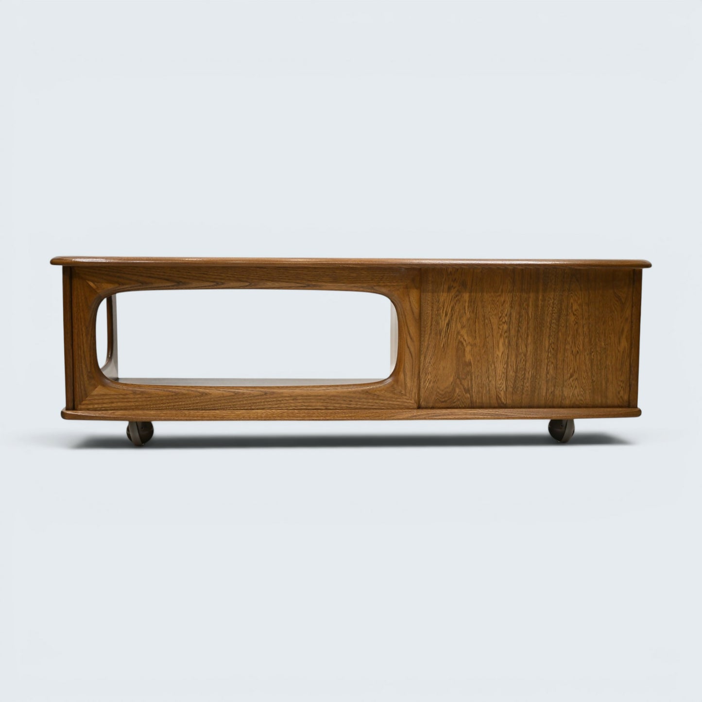 Ercol Minerva Coffee Table On Casters 2 Drawers Golden Dawn EXC FREE UK Delivery