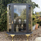 Vintage Black & Antique Gold Drinks / Display / Gin Cabinet