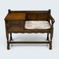 Old Charm Telephone Table Hall Table/Cupboard Light Oak Finish FREE UK Delivery
