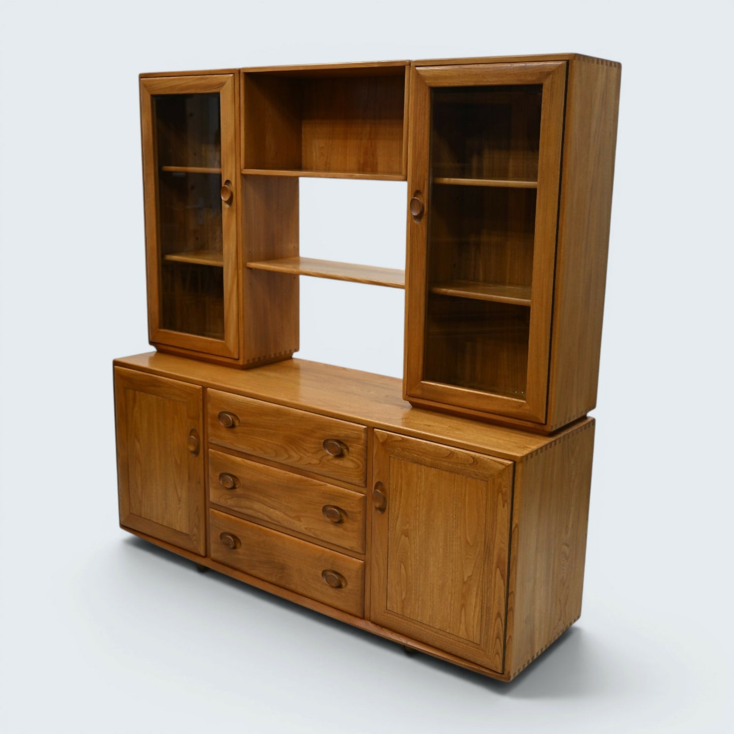 Large Ercol Windsor Sideboard Display Cabinets Light Finish FREE UK Delivery*
