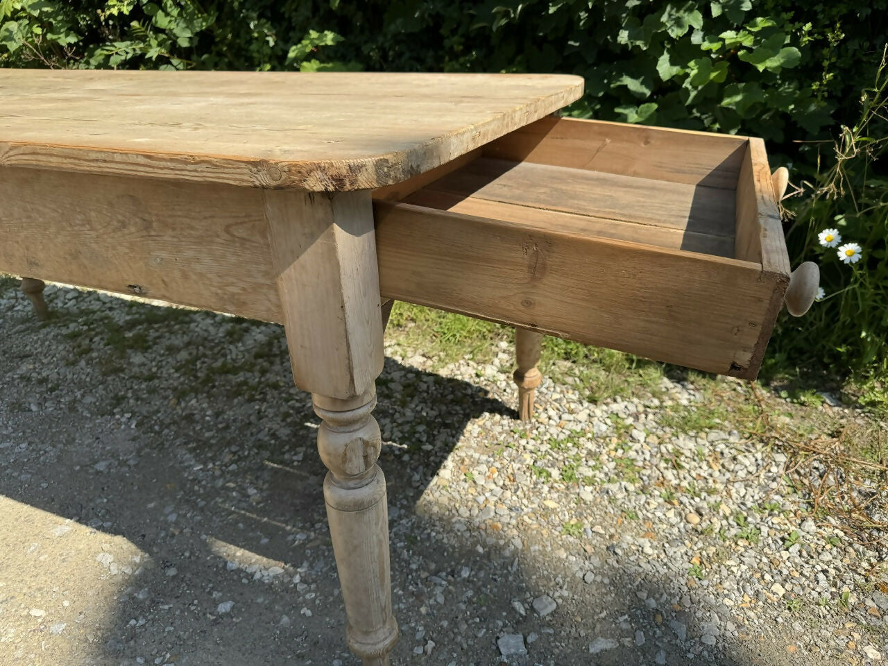 Antique 8 Seater Pine Dining Table