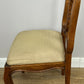 Dining Chairs Vintage French Louis Style Oak Set of 6 Upholstered Seats LOT 6344