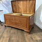 Oriental Carved Camphor Wood Blanket Box
