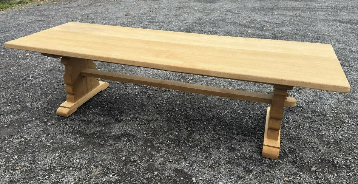 Huge 3 x 1 Meter French Oak Farmhouse Dining Table