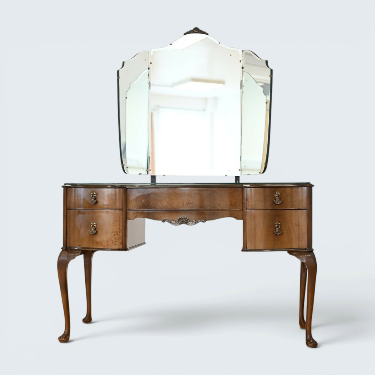 Wrighton Dressing Table Queen Anne Style Triple Mirrors FREE UK Delivery